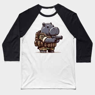 Tactical Hippo Baseball T-Shirt